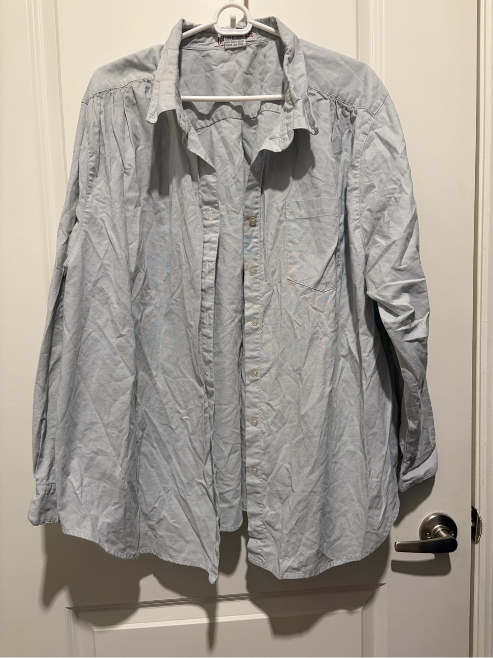 VTG Bridge BG Gate Men's Light Blue Button-Up Shirt Jacket